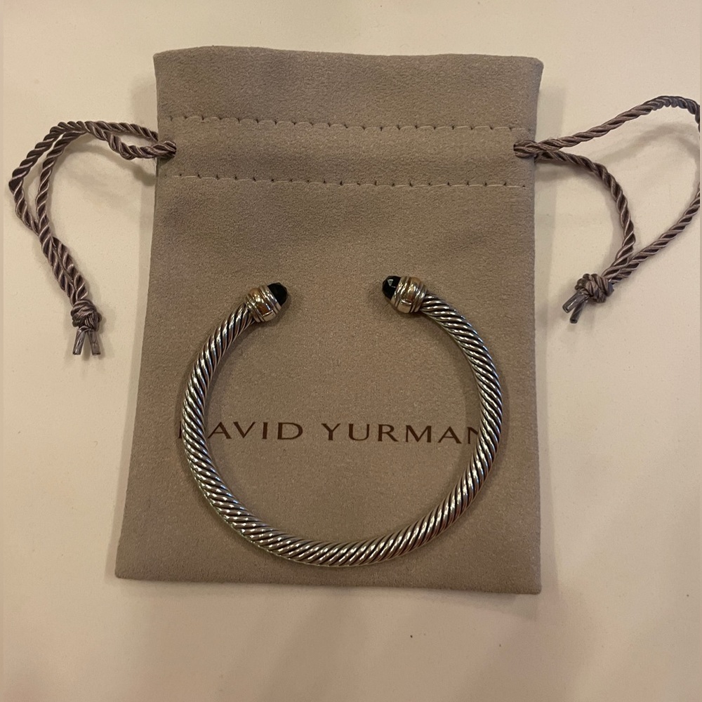 5mm David Yurman Bracelet Onxy 14 Gold